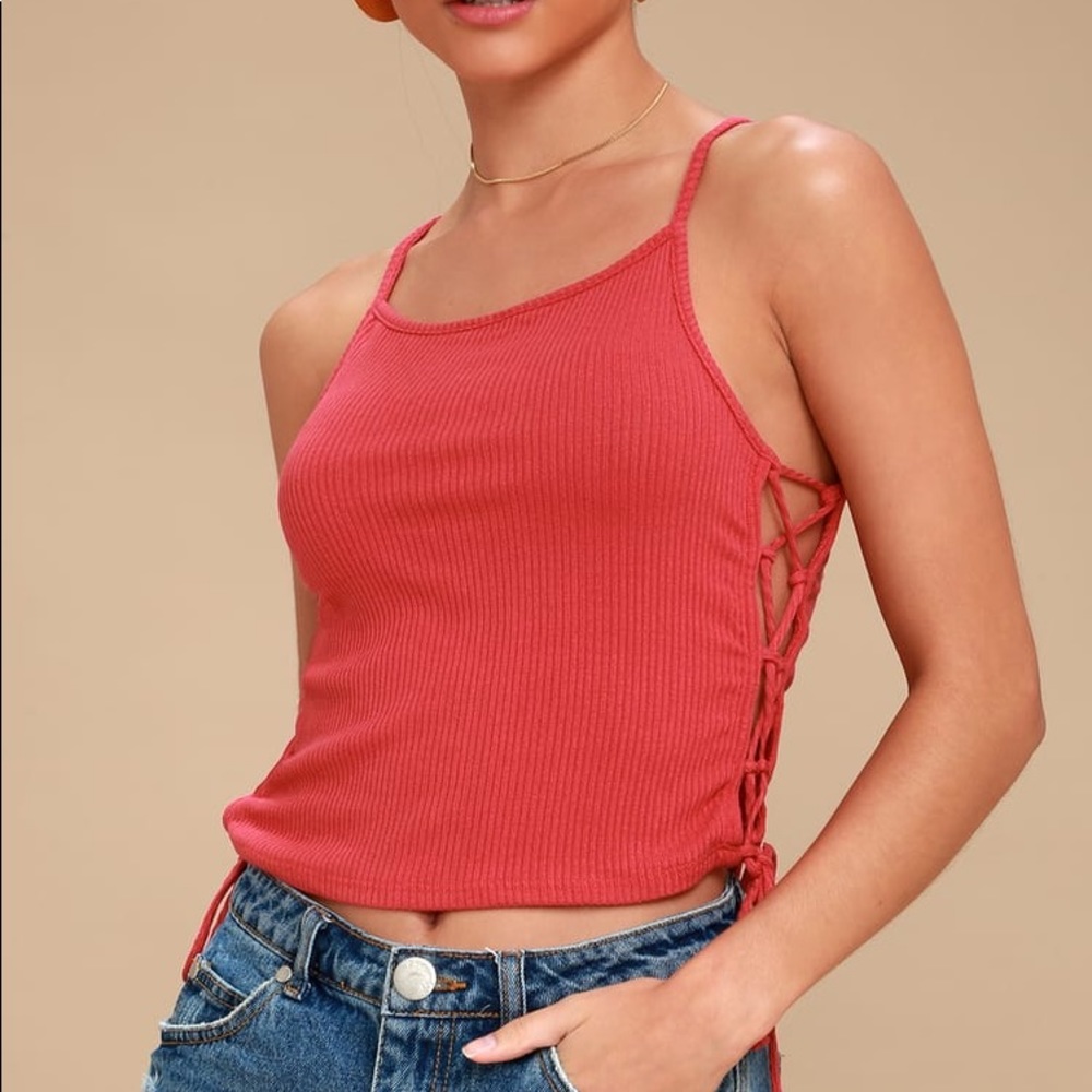 Project Social T Lace Up Tank